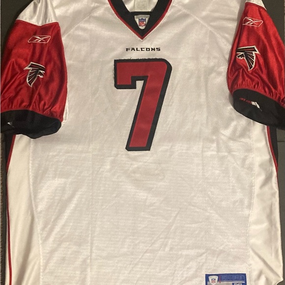 MICHAEL VICK ATLANTA FALCONS VINTAGE JERSEY REEBOK WHITE AUTHENTIC NFL MEN - Picture 5 of 6